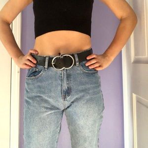 Light blue mom jeans